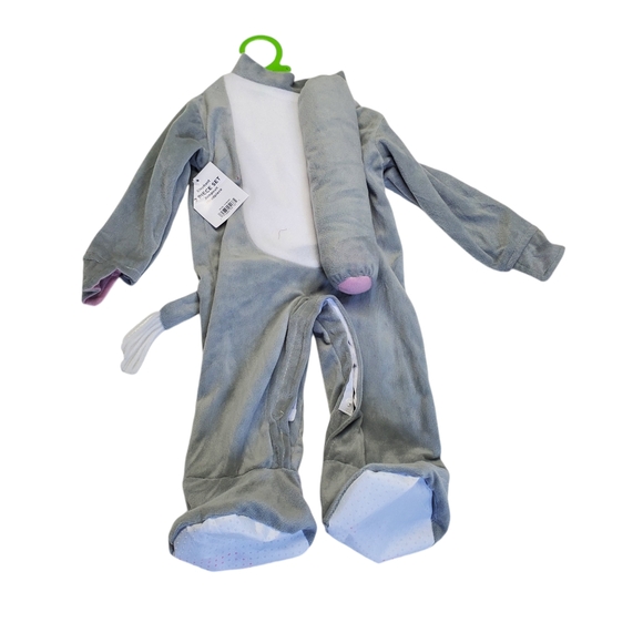 Elephant Costume /Jumpsuit Halloween Unisex Size 0-6 Months - Picture 5 of 13